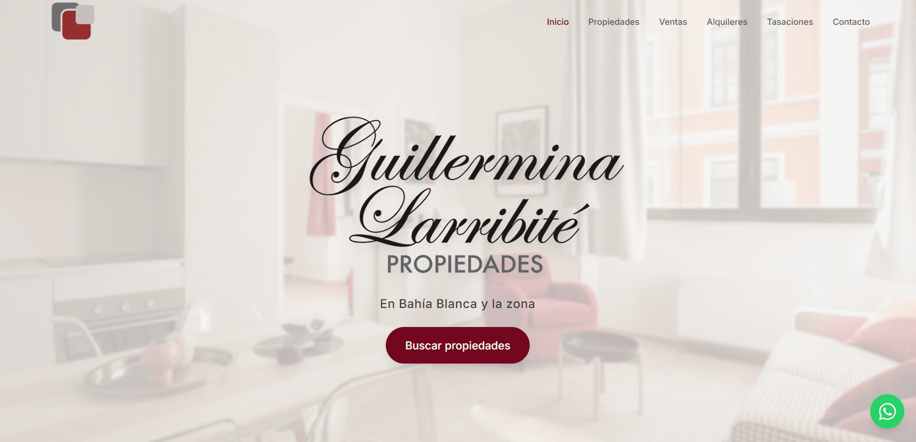 Portada de la inmobiliaria en Bahía Blanca.