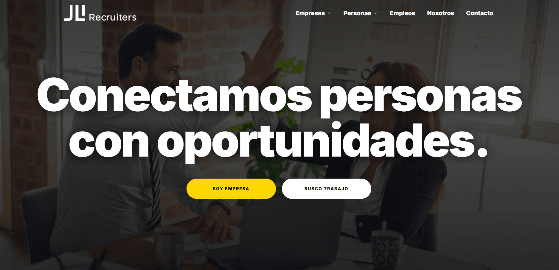 Portada del sitio de JLI Recruiters.