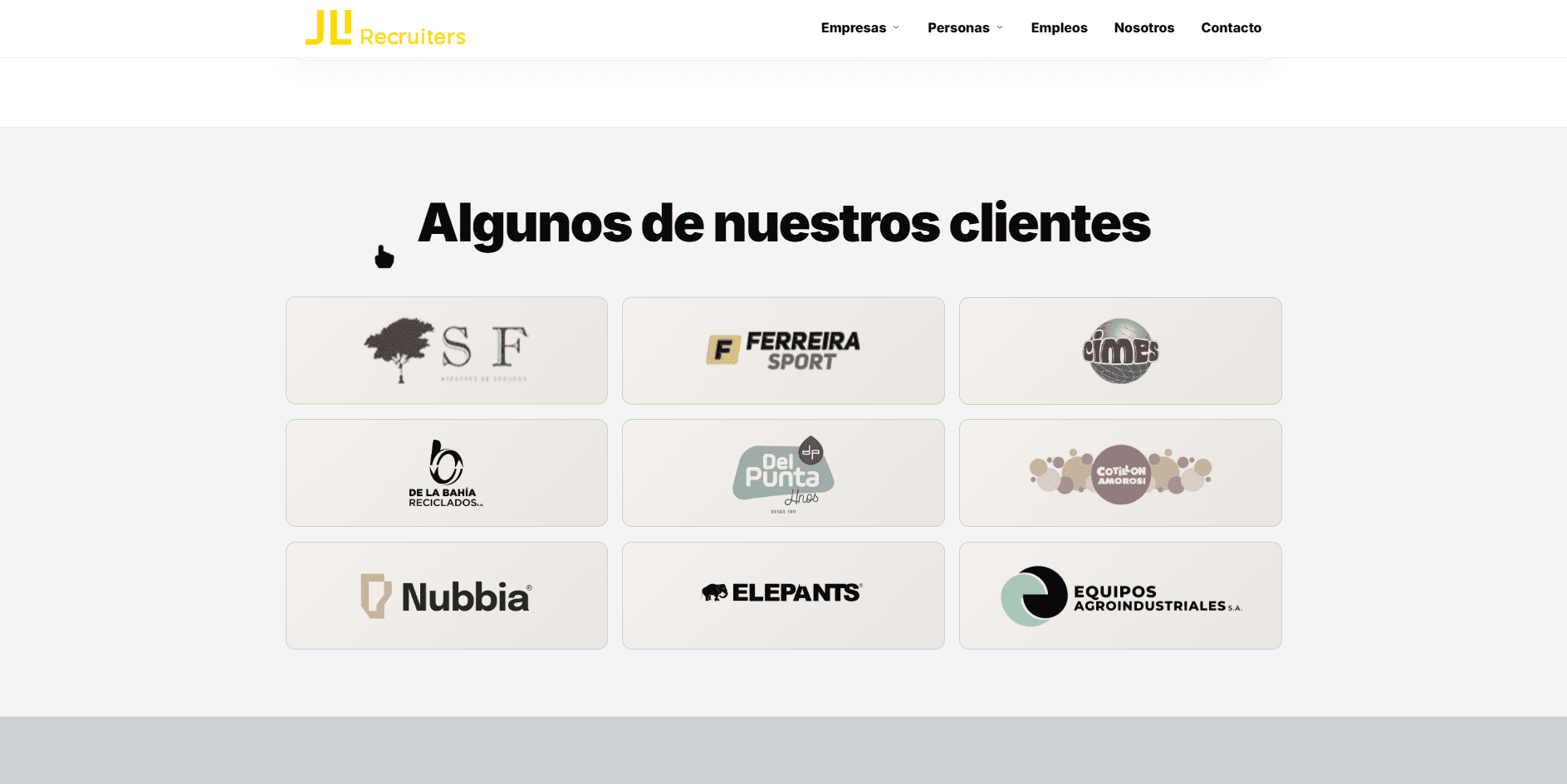 Empresas que confían y búsquedas laborales activas.