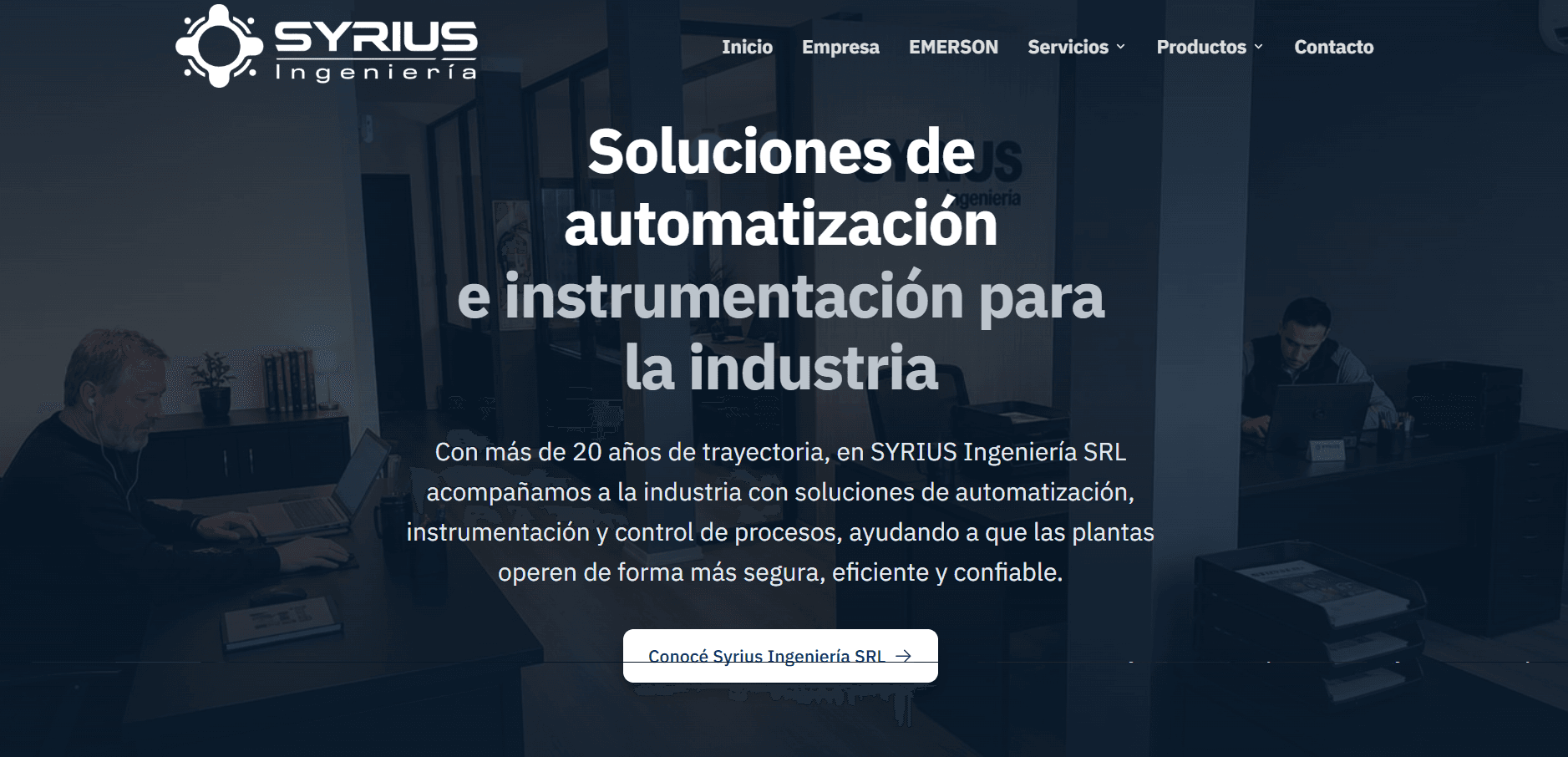 Portada de Syrius Ingeniería.