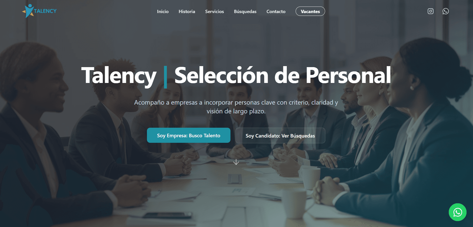 Portada de la consultora de selección.