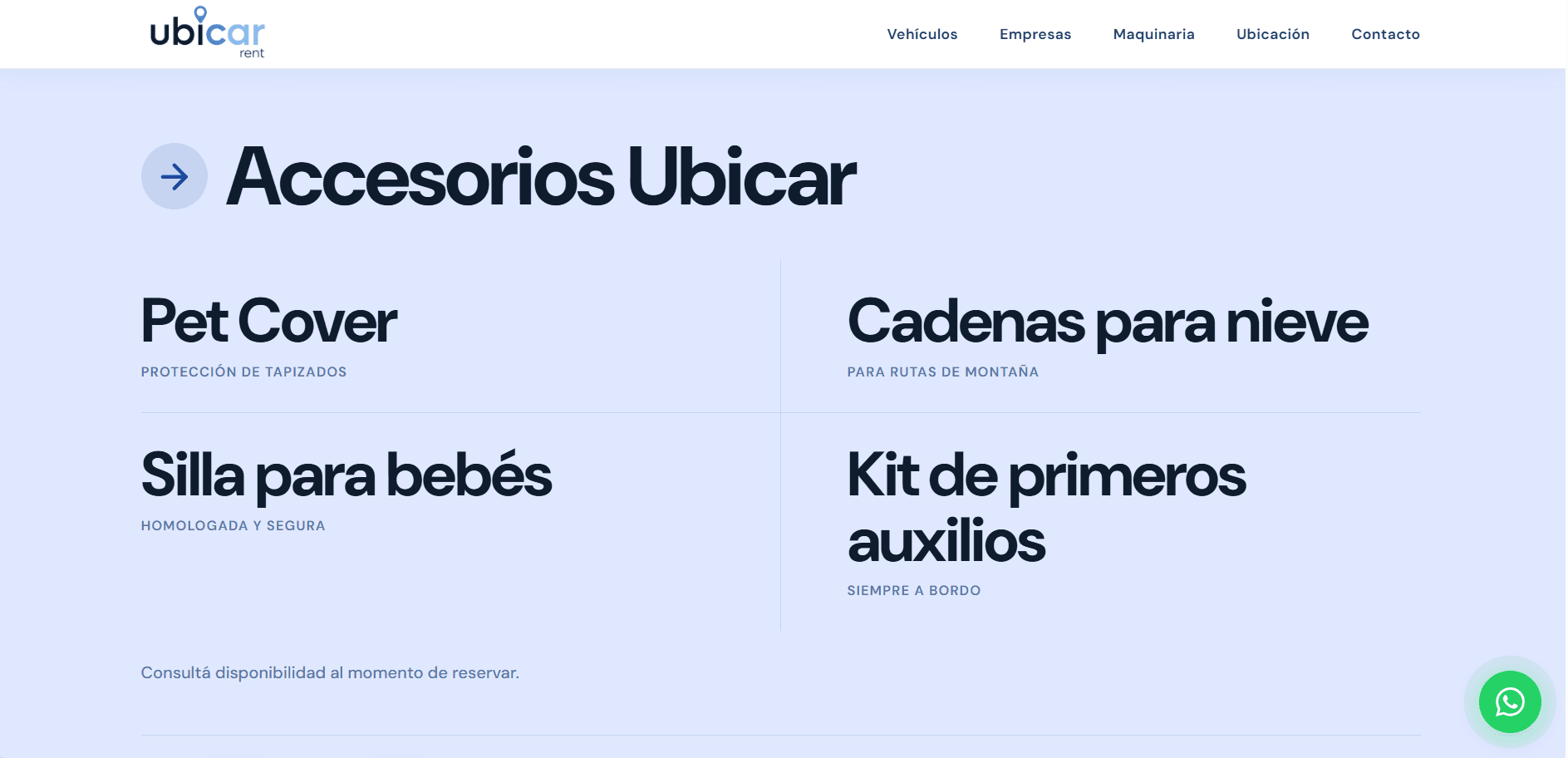 Maquinaria pesada, cada máquina con su ficha técnica.